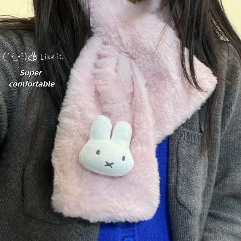 Winter Clothing Items - White Miffy Scarf | Versatile Fall/Winter