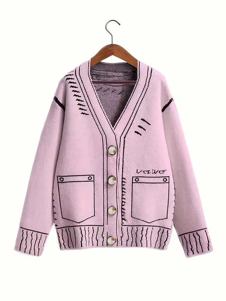 Winter Clothing Items - plus Size Women's Button-Up Cardigan Autumn