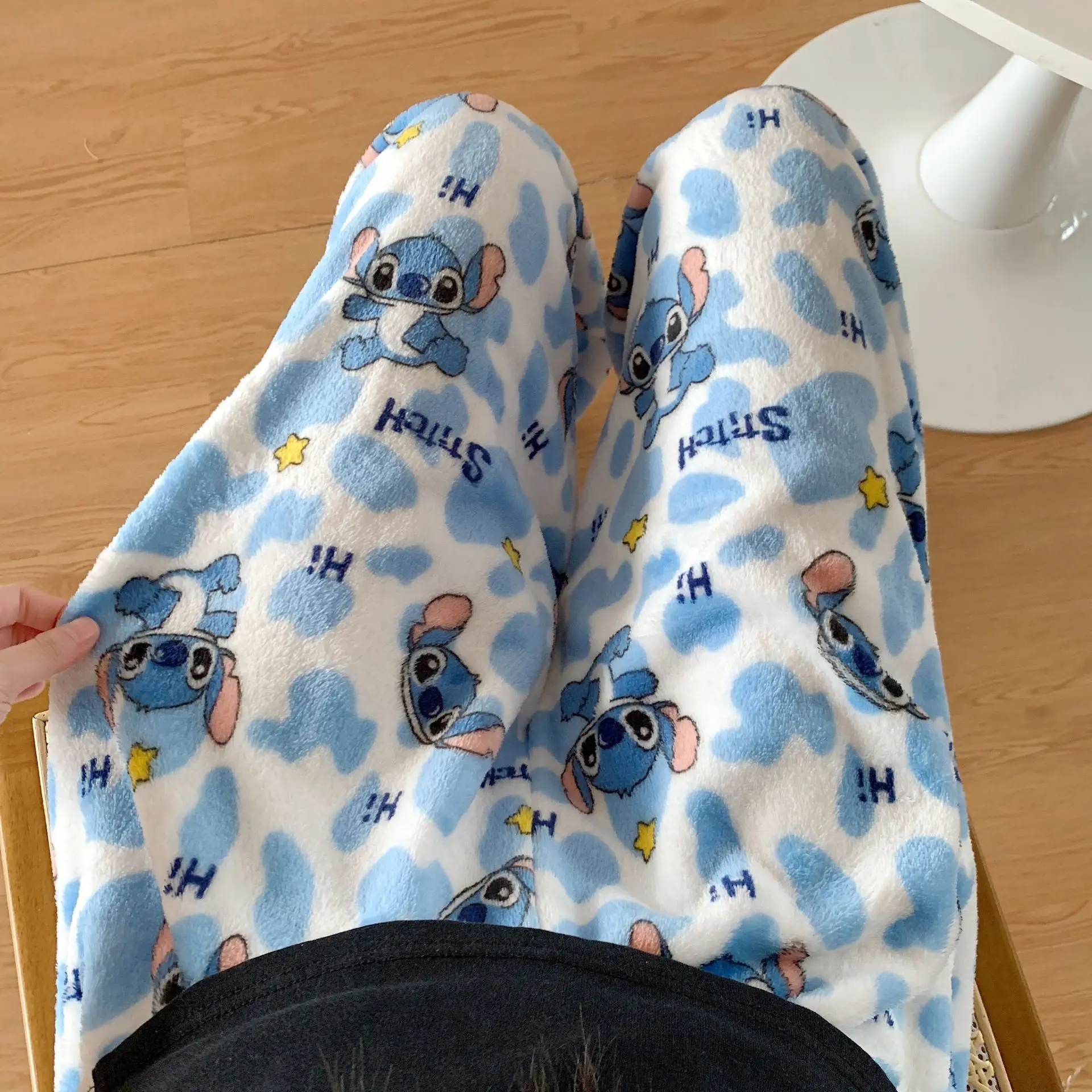 Winter Clothing Items - Cartoon Stitch Flannel Pajamas Autumn Winter