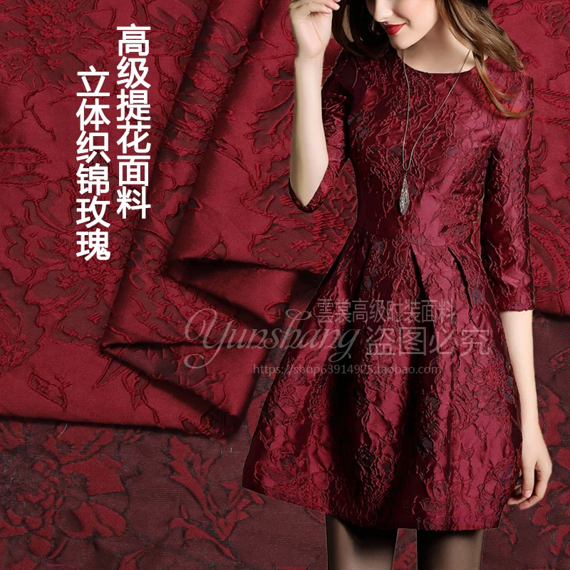 Brocade Jacquard Fabric Autumn - Winter Clothing Wholesale review and price