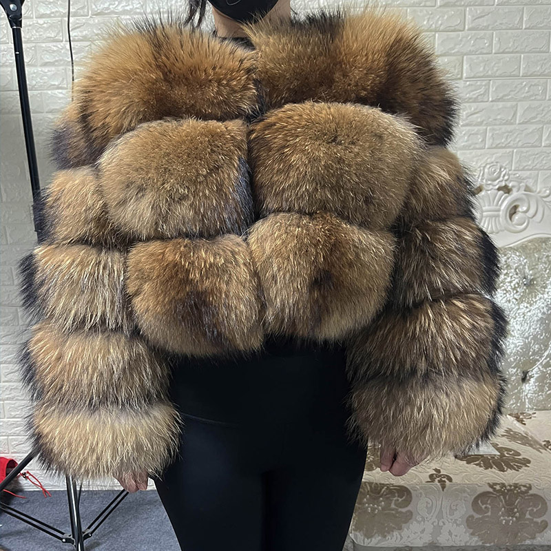 Plus Size Tops Brown Fur Maoma - Winter Clothing Items review and price