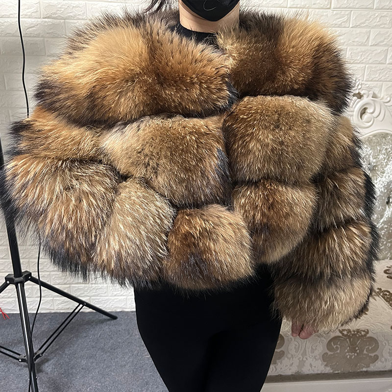 Plus Size Tops Brown Fur Maoma - Winter Clothing Items review and price