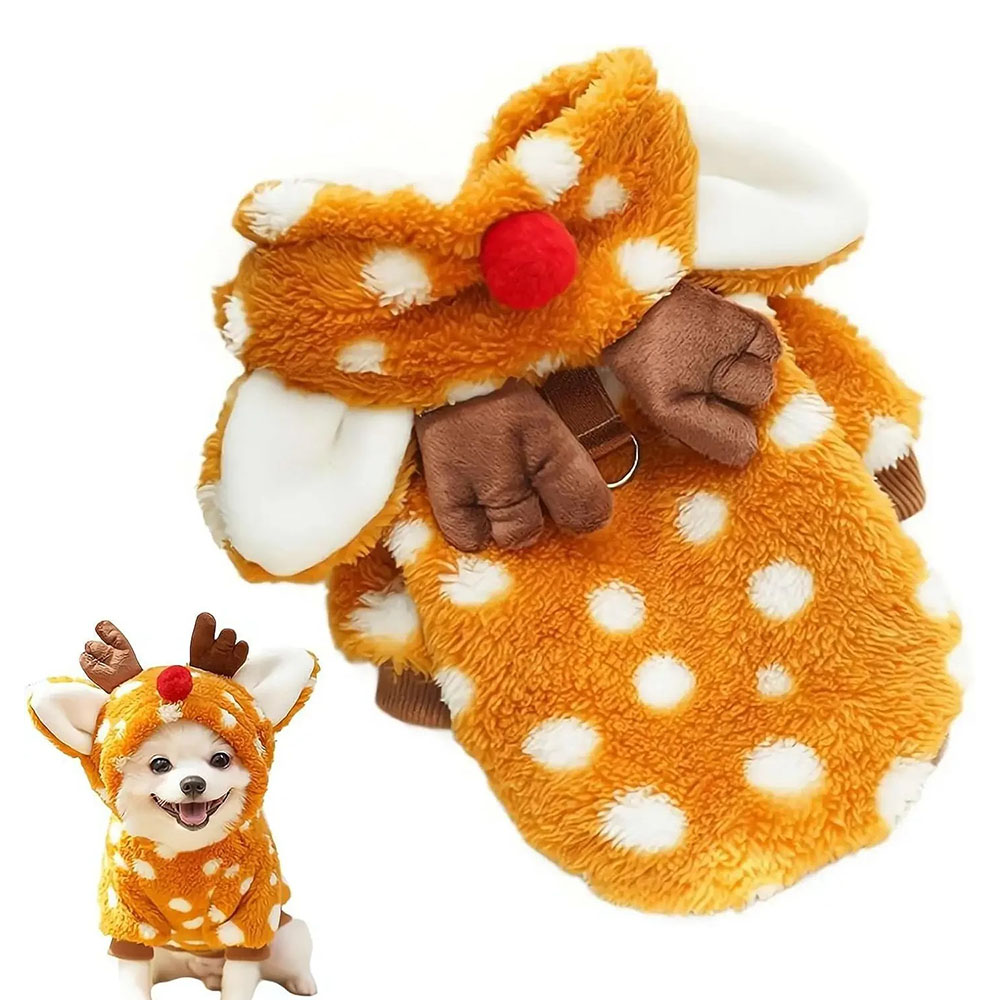 Cute Christmas Reindeer Pet Cl - Winter Clothing Must Haves review and price