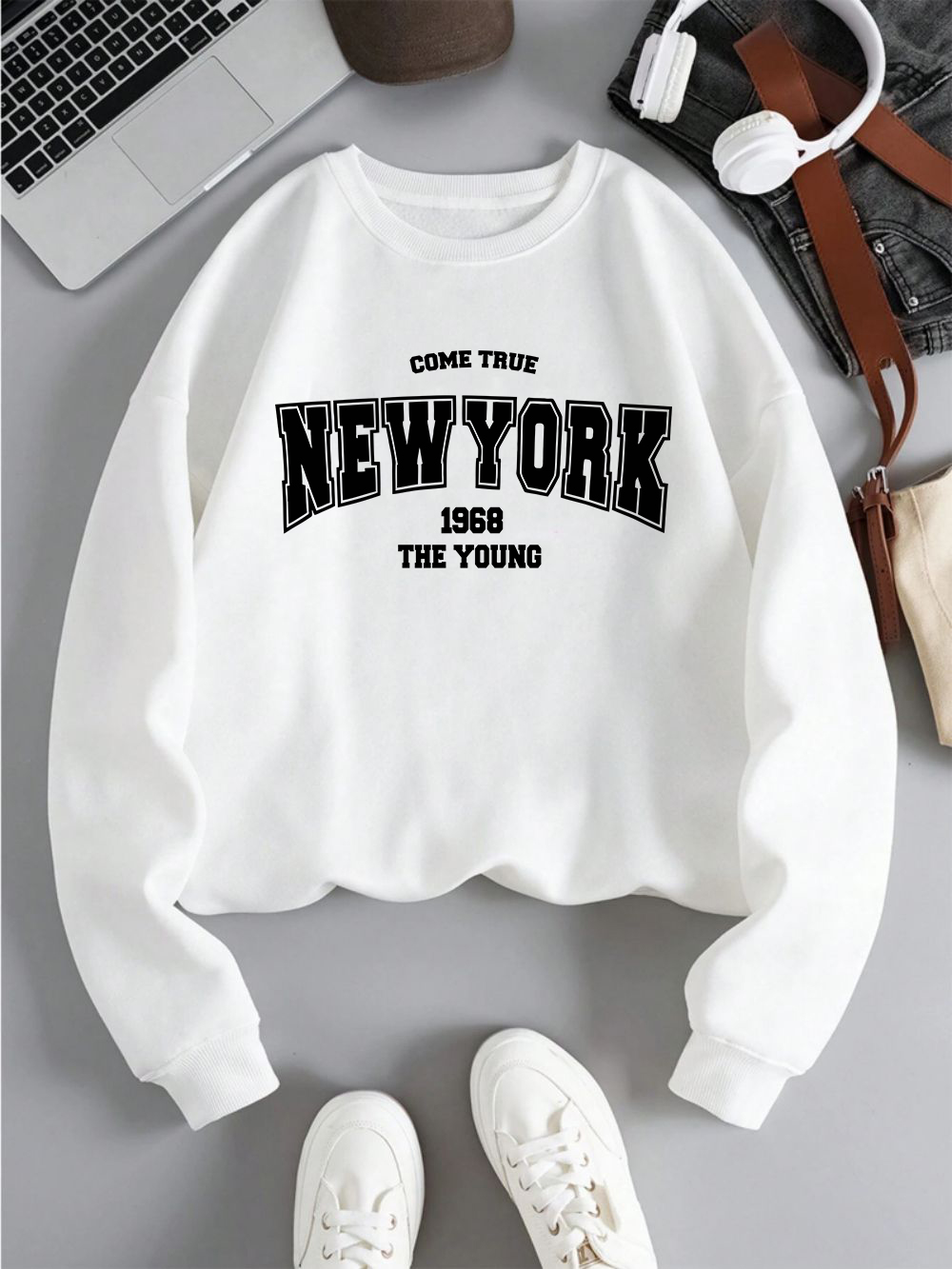 New York 1968 Women Sweatshirt - Winter Clothing New York review and price