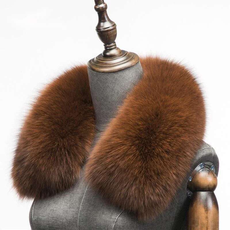 Winter Natural Fox Fur Scarf S - Winter Clothing Items review and price