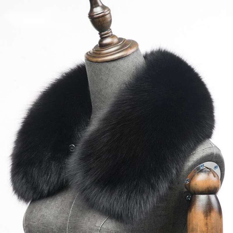 Winter Natural Fox Fur Scarf S - Winter Clothing Items review and price