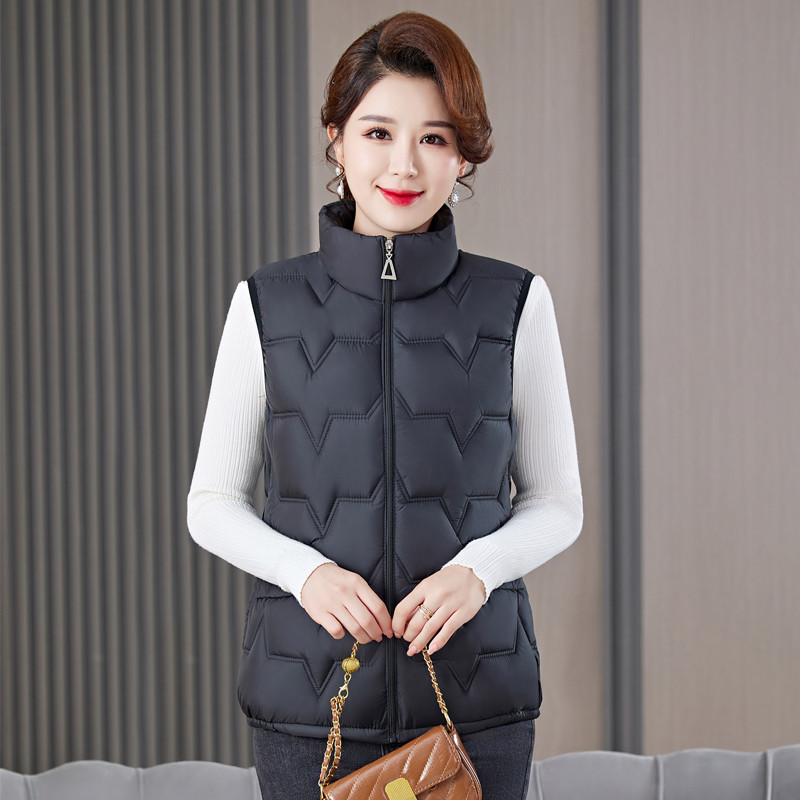 Women Plus Size Stand Collar P - Padded Vest Gilet review and price