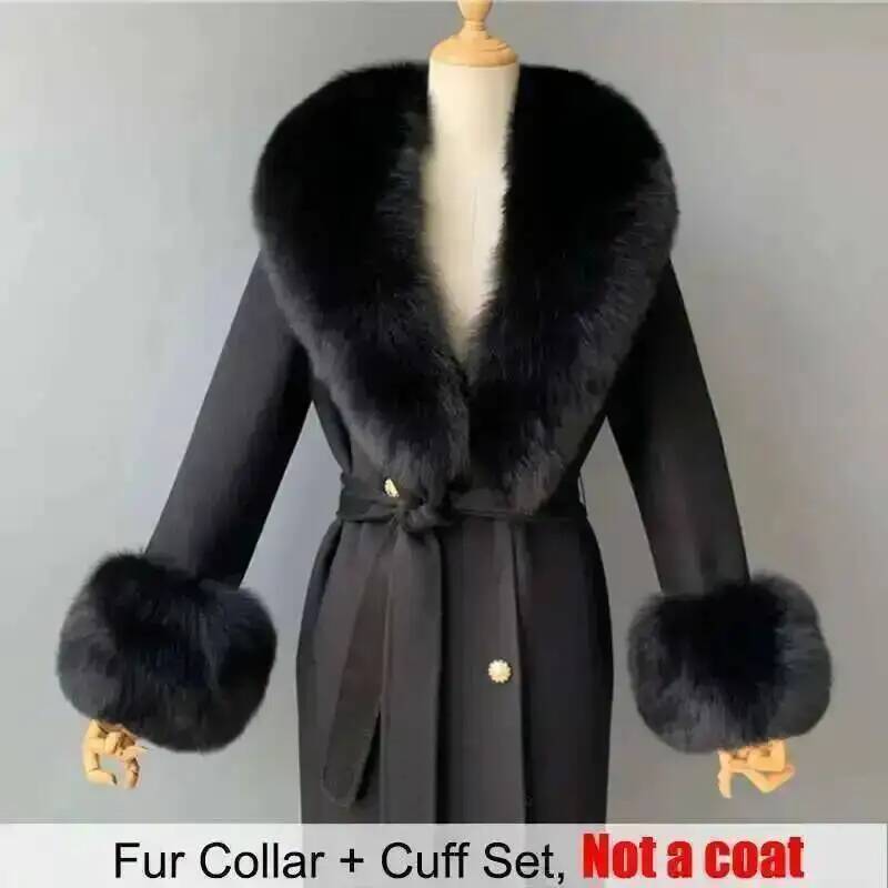 Real Fur Collar And Cuffs Set  - Winter Clothing Items review and price
