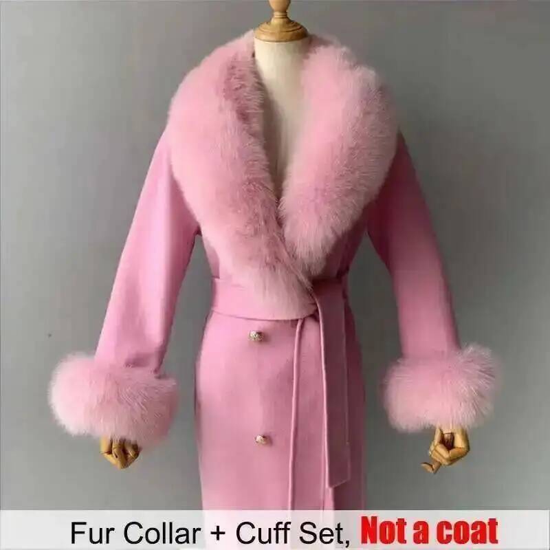 Real Fur Collar And Cuffs Set  - Winter Clothing Items review and price