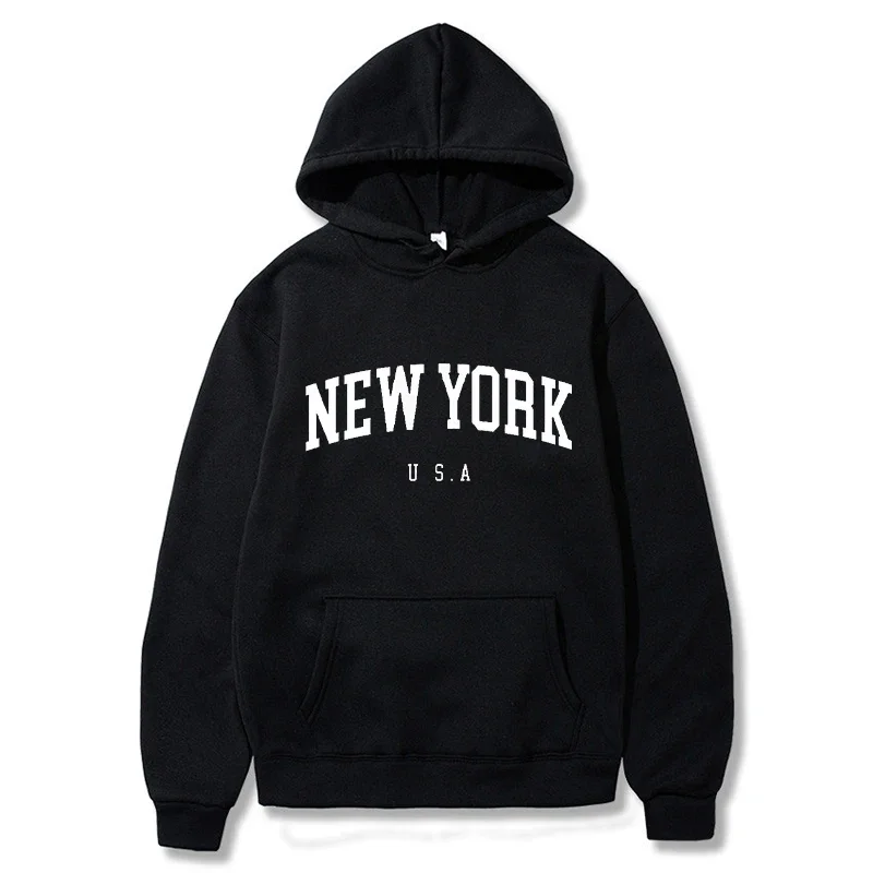 New York Print Men Women Hoodi - Winter Clothing New York review and price