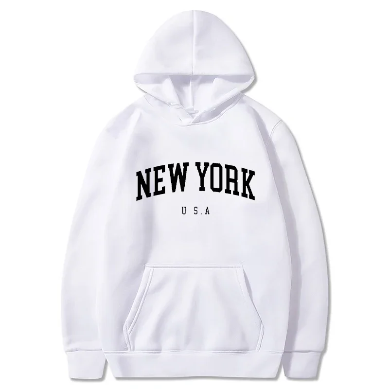 New York Print Men Women Hoodi - Winter Clothing New York review and price