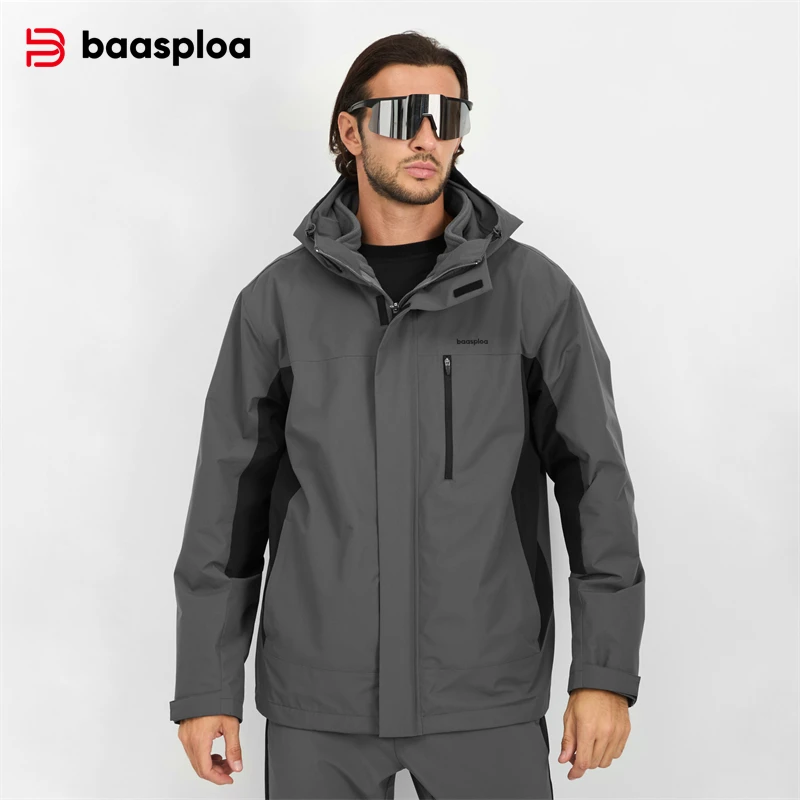 Baasploa New Men Jacket Outdoo - Fleece Hoodie Lined review and price