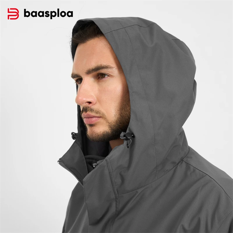 Baasploa New Men Jacket Outdoo - Fleece Hoodie Lined review and price