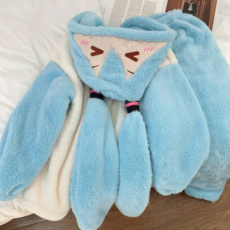 Hatsune Miku cartoon animation - Fleece Hoodie Lined review and price