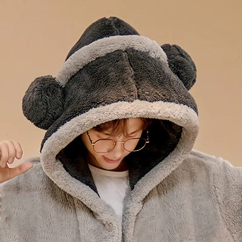 One Piece Luffy Bathrobe Anime - Fleece Hoodie Lined review and price